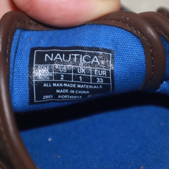 Nautica Brown and White Men’s Loafers Size 2 US - Picture 8 of 9